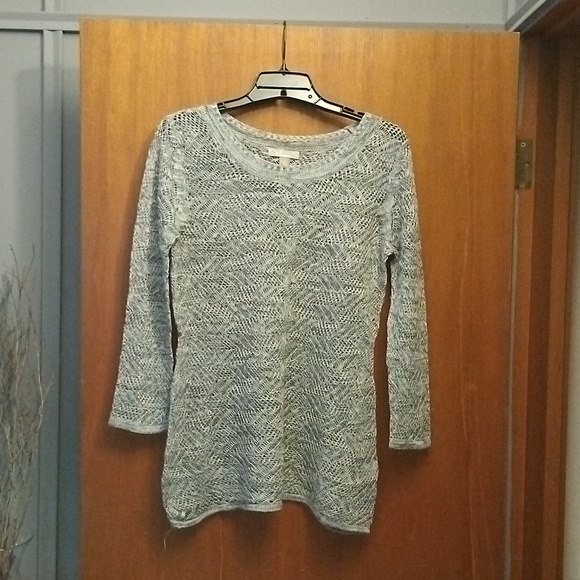 Dressbarn Gray and White Sweater Size Small - Picture 1 of 3